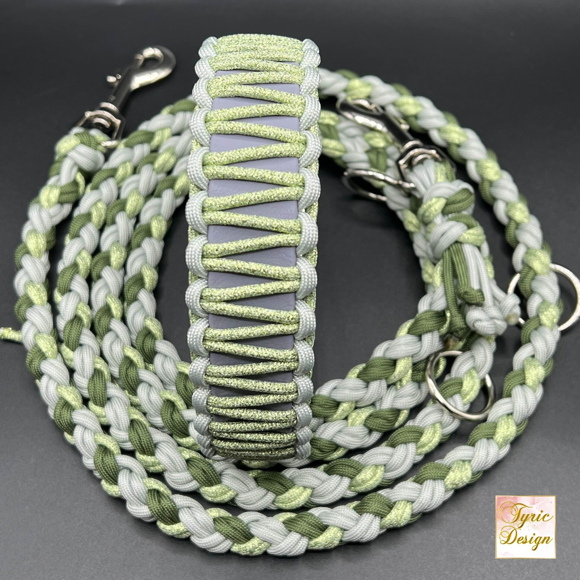 KOMPLETT-SET Magic Animals Collection THE SNAKE Biothane-Halsband mit Paracord * verstellbar * individuelle Maßanfertigung *