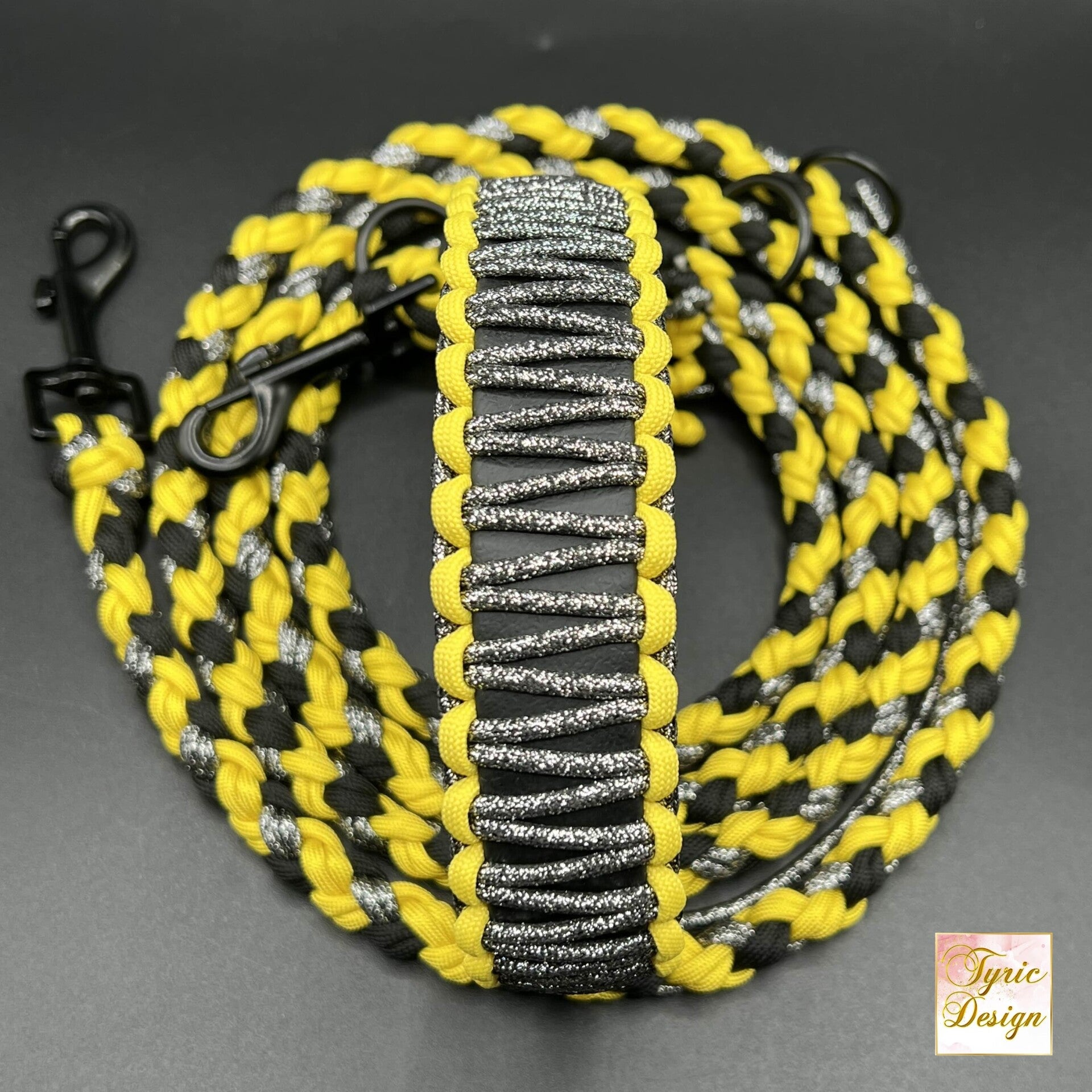 Magic Animals Collection THE BADGER Biothane-Halsband mit Paracord * verstellbar * individuelle Maßanfertigung * mit oder ohne Leine