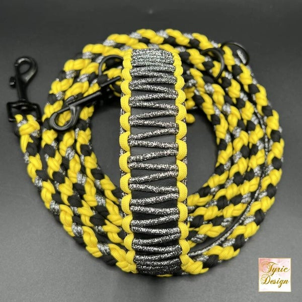 Magic Animals Collection THE BADGER Biothane-Halsband mit Paracord * verstellbar * individuelle Maßanfertigung * mit oder ohne Leine