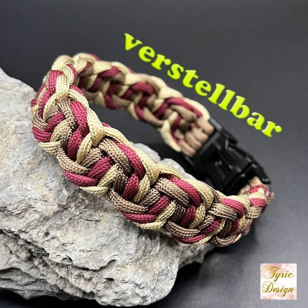 Paracord-Halsband "Kari" - für kleine Hunde! - VERSTELLBAR - selbst zusammenstellen - Maßanfertigung - Unikat!