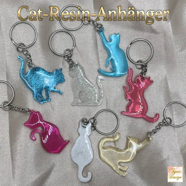 Resin-Schlüsselanhänger "Cat"