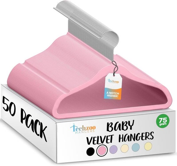 50 pack Velvet baby hangers