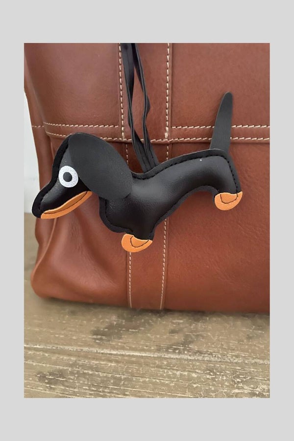 Black Sausage Dog Bag Charm