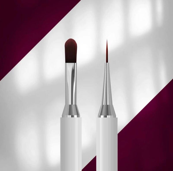STALEKS EXCLUSIVE 06/11 Double-ended gel brush 11 mm / liner 12 mm