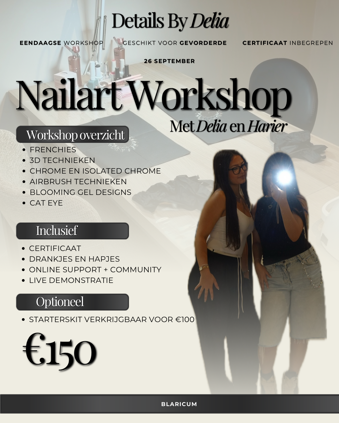 Nailart Workshop €150 | met Delia en Harier