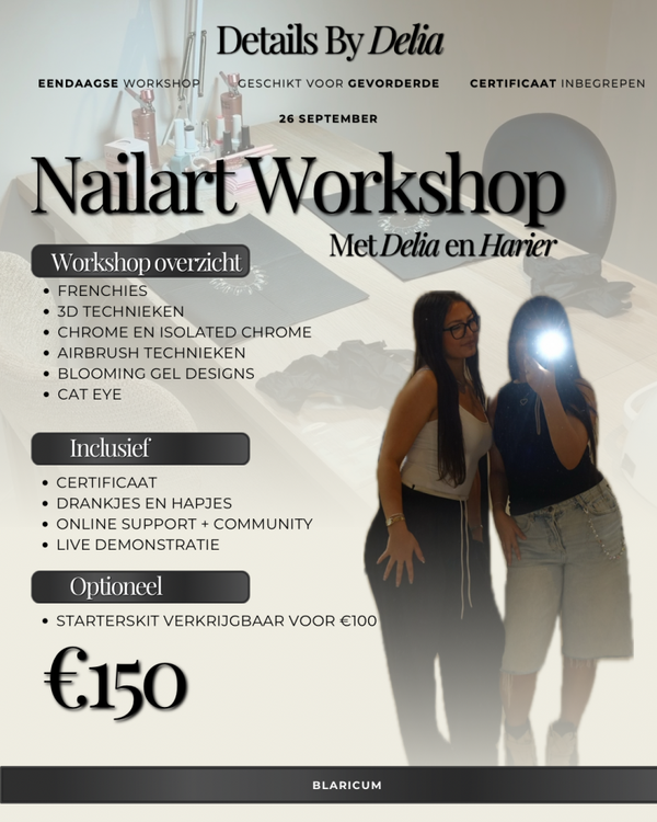 Nailart Workshop €150 | met Delia en Harier