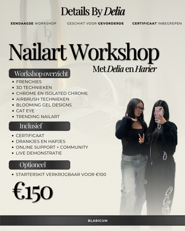 Nailart Workshop €150 | met Delia en Harier