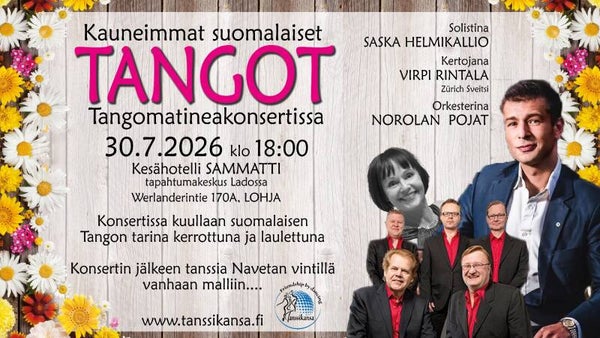 To 30.7.26 klo 18.00 alkaen - Tangomatinea