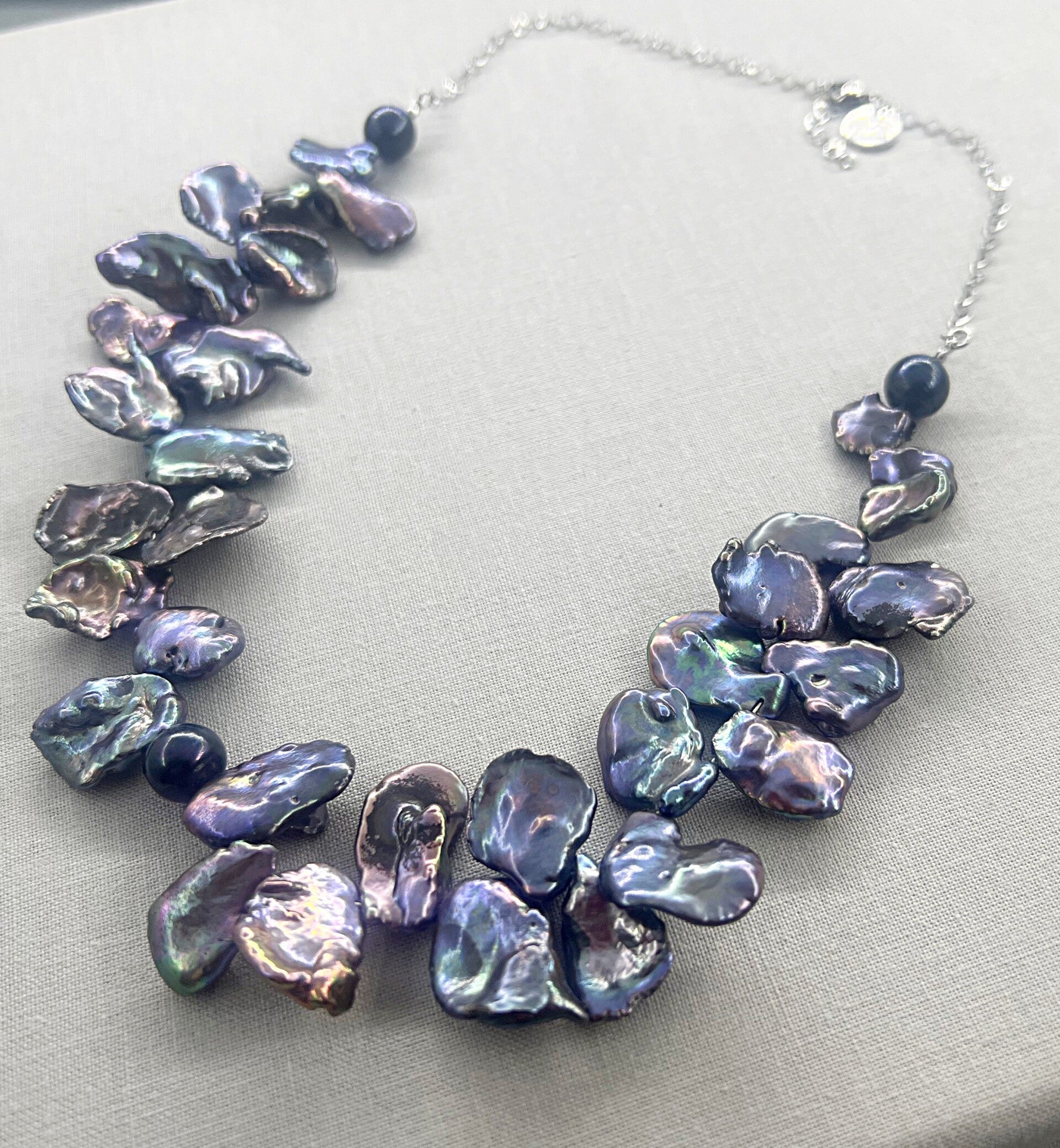 Peacock Keshi Pearl Necklace