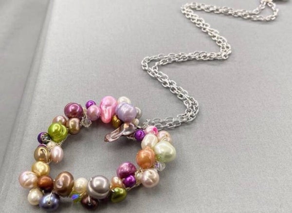 Romantic Pearl Heart Necklace