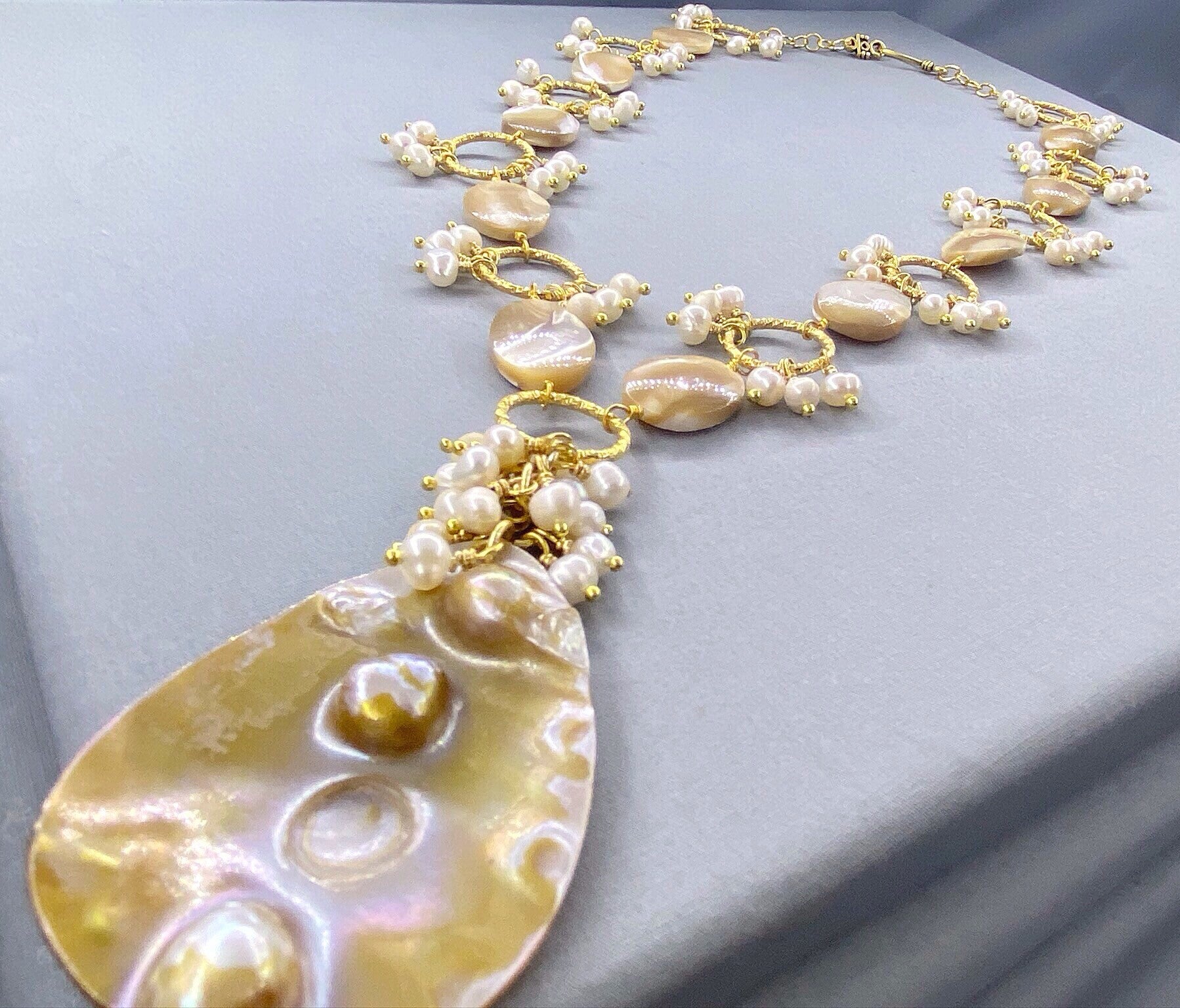 Baroque Pearl & Mother of Pearl Necklace