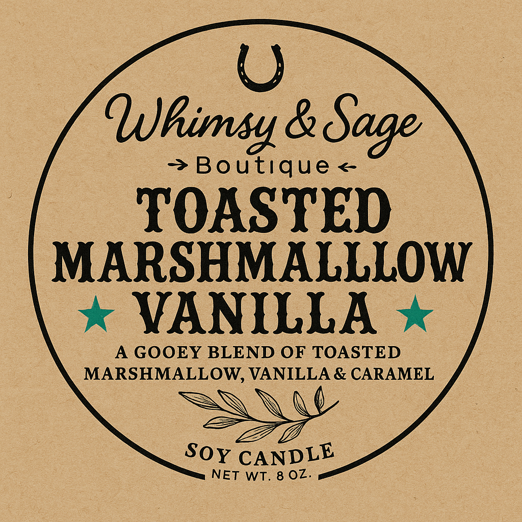 🍮 Toasted Marshmallow Vanilla – Soy Candle (8 oz)