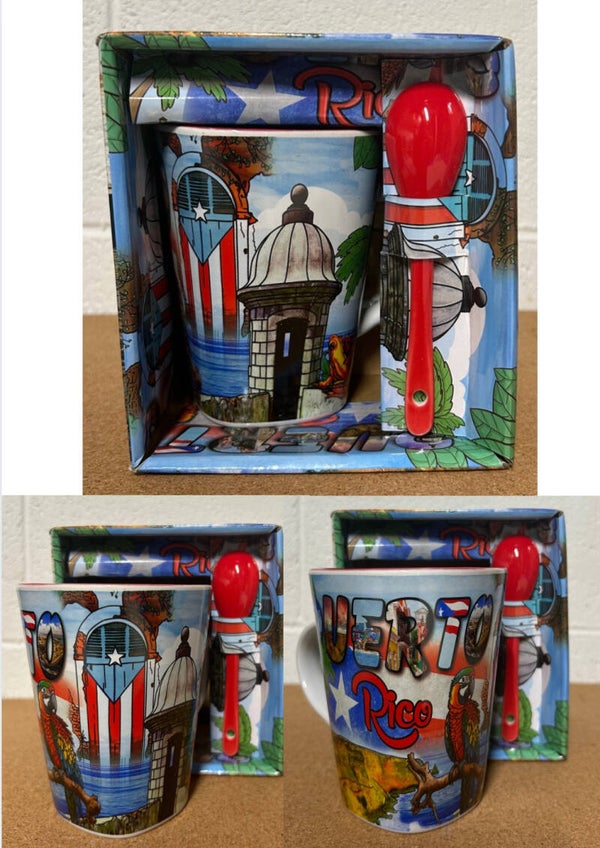 Tazas de Puerto Rico/cuchara