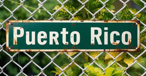 Letrero Puerto Rico rústico