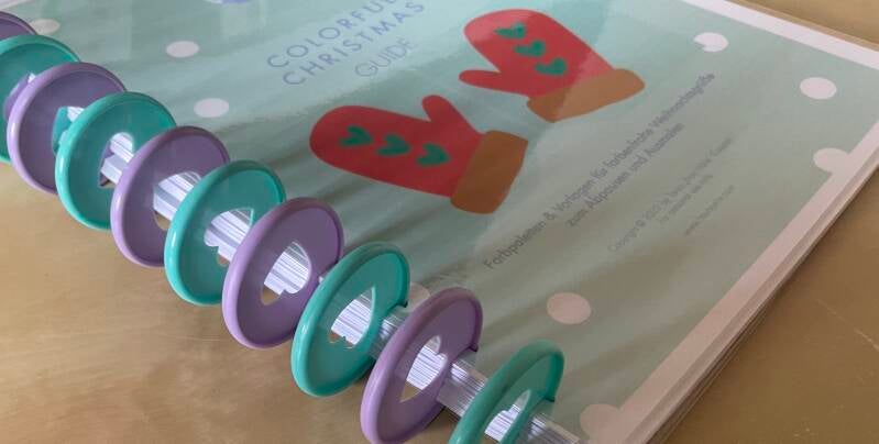 Kreativ-Adventskalender selbst zusammenheften