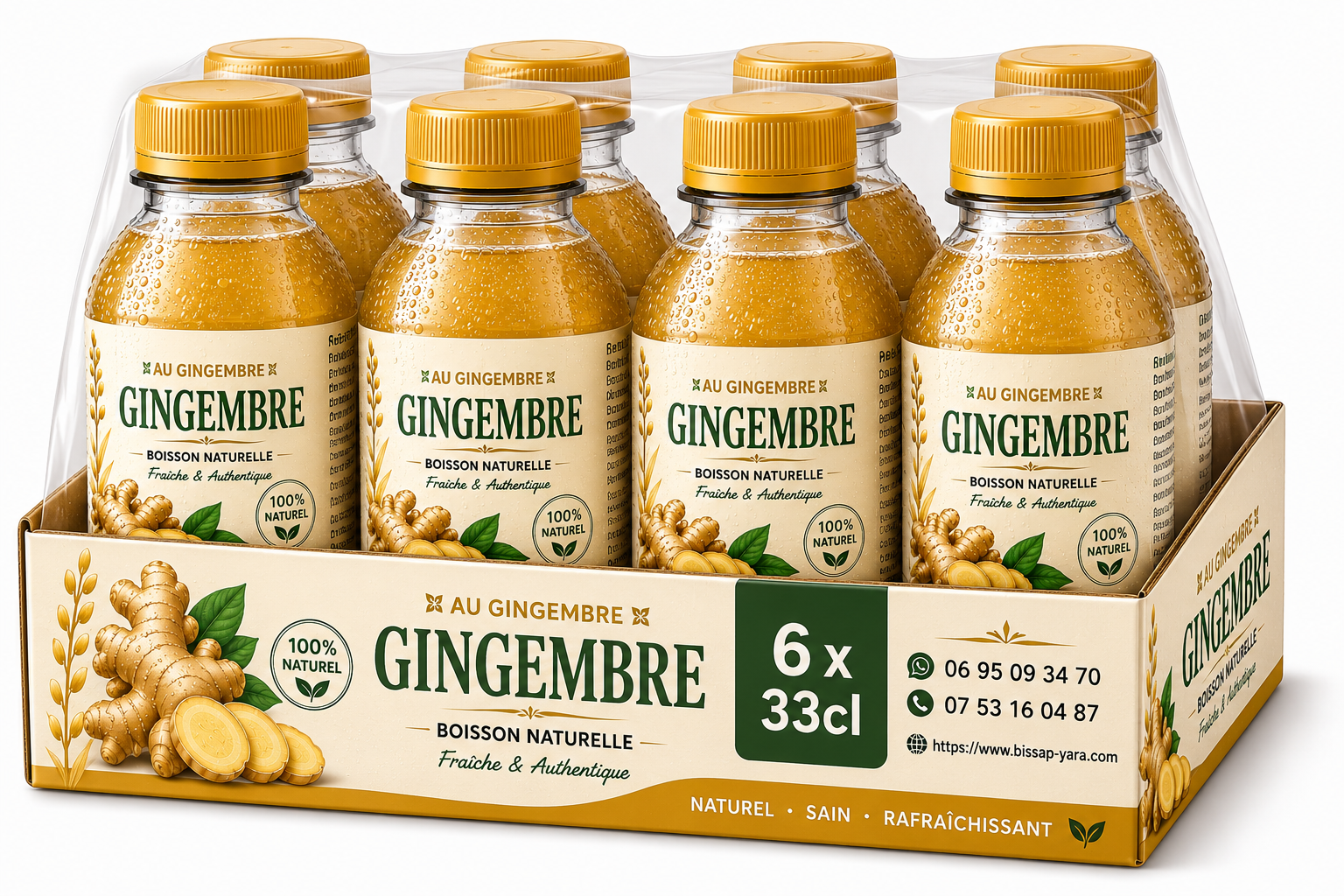 Gingembre pack familial 33cl x 6