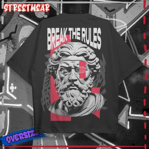 Playeras Oversize color negro Street