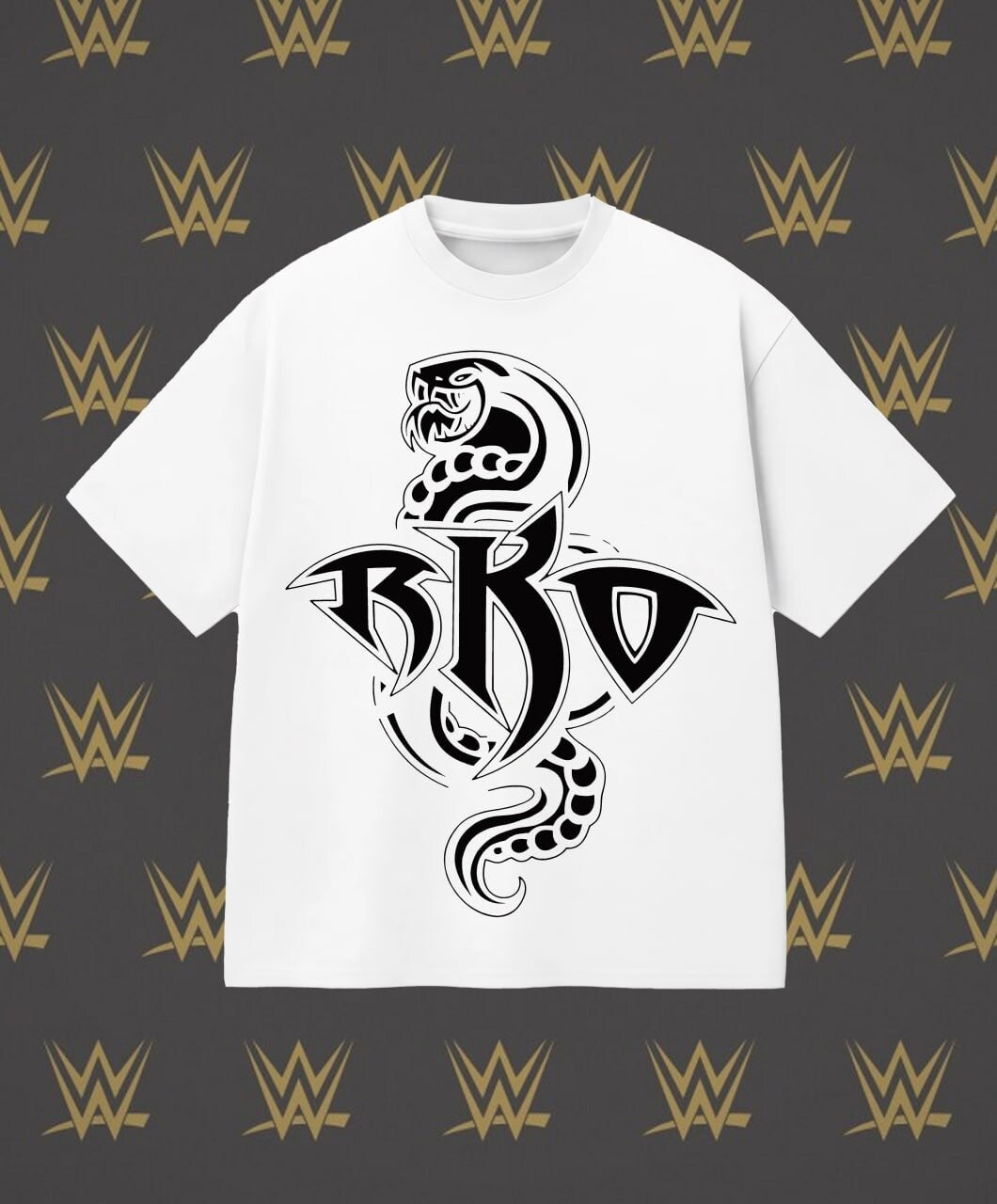 Playera Oversize blanca Randy Orton RKO