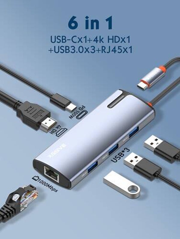 6in1 USB-C Hub Adapter