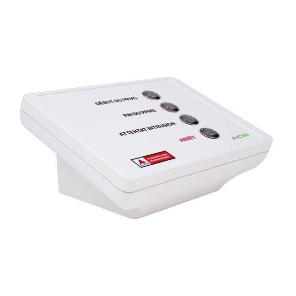 Boitier commande 4 boutons pour gestion des alertes PPMS
