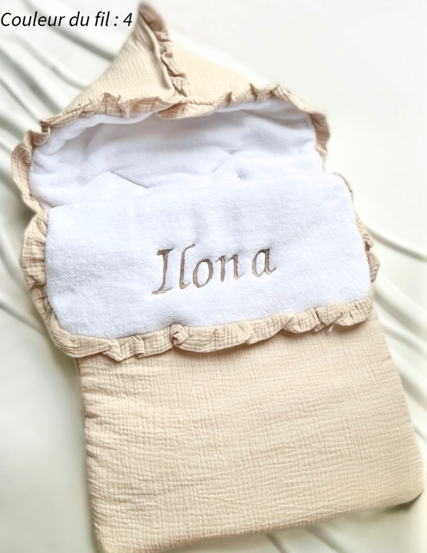 Nid d'ange gaze de coton doublure polaire