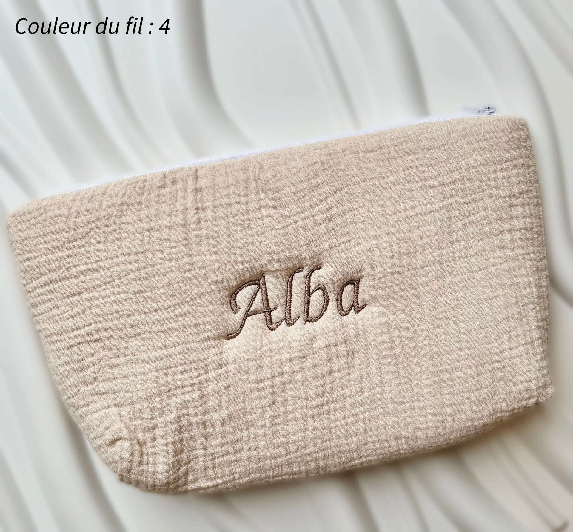 Trousse de toilette gaze de coton