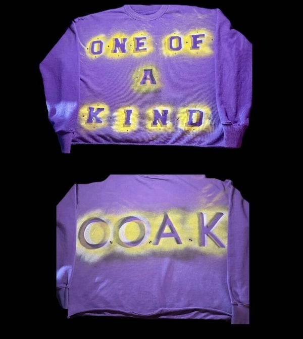 One Of A Kind Apparel Purple Crewneck Sweater