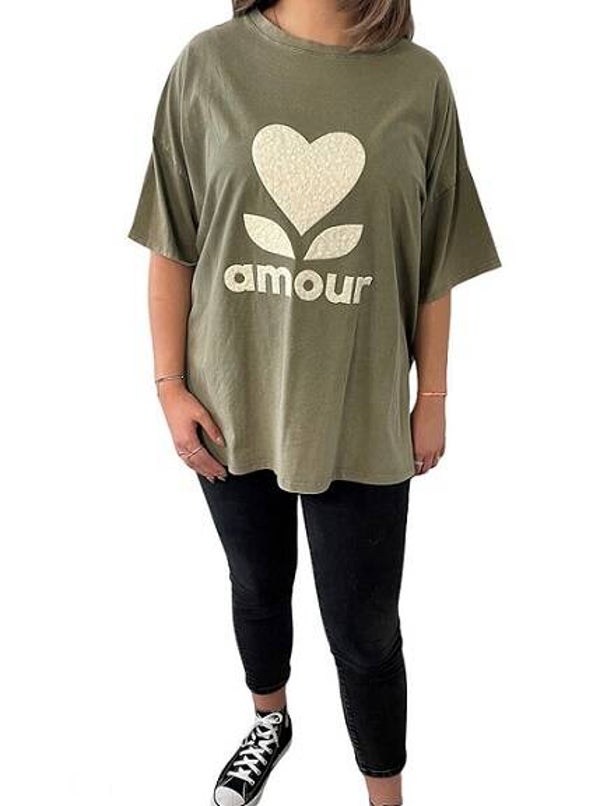 T-shirt amour oversized