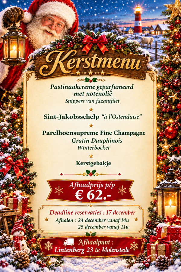 Kerstmenu 2026