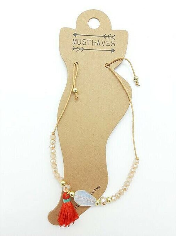 Enkelbandje/kralen/kwast