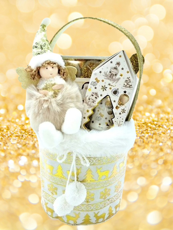 Wellness  Kerstset Engel, handcrème & Theelichtjes