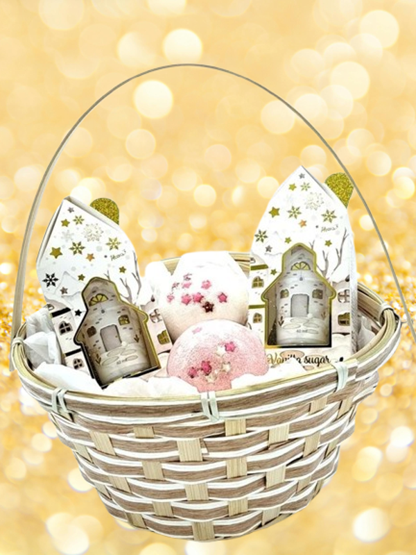 Kerst Verwenmandje: Bruisballen & Handcrème