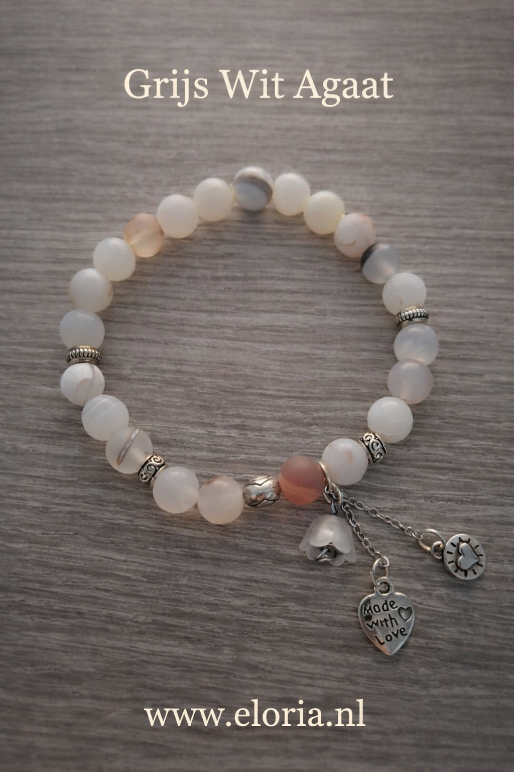 Wit Grijs Agaat