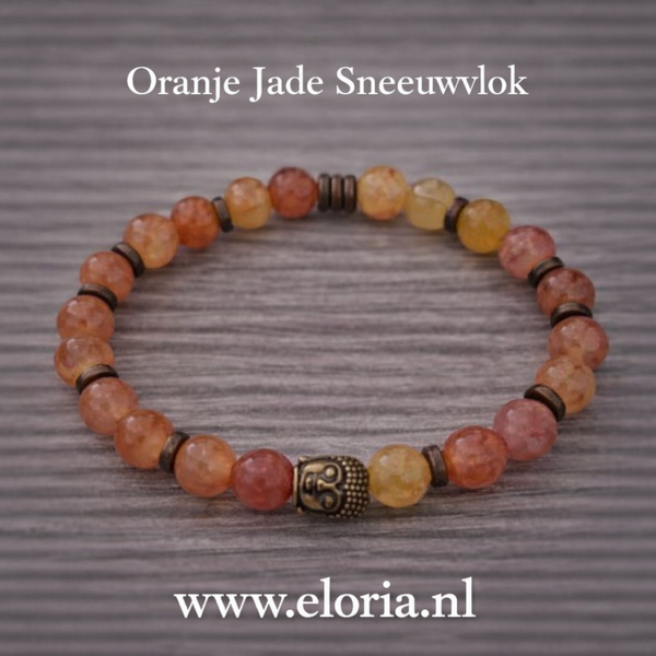 Oranje Jade Sneeuwvlok patroon