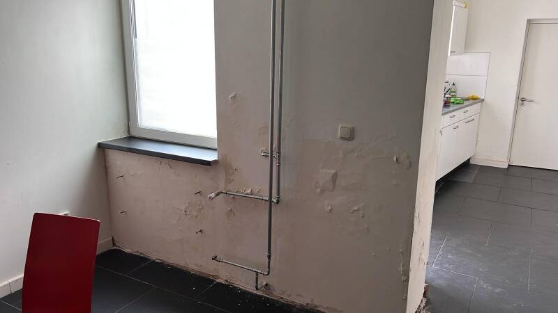 Vochtige muren met zouten