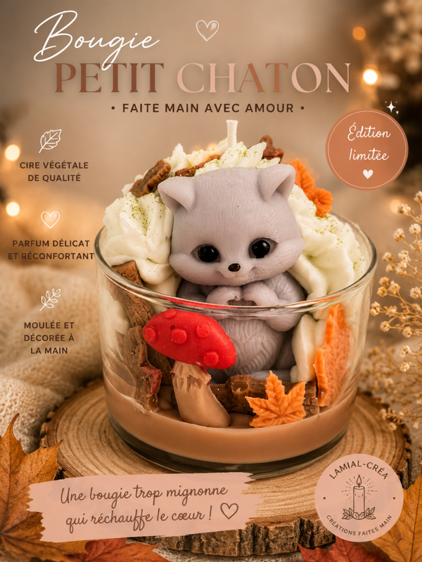 Bougie chaton d’automne