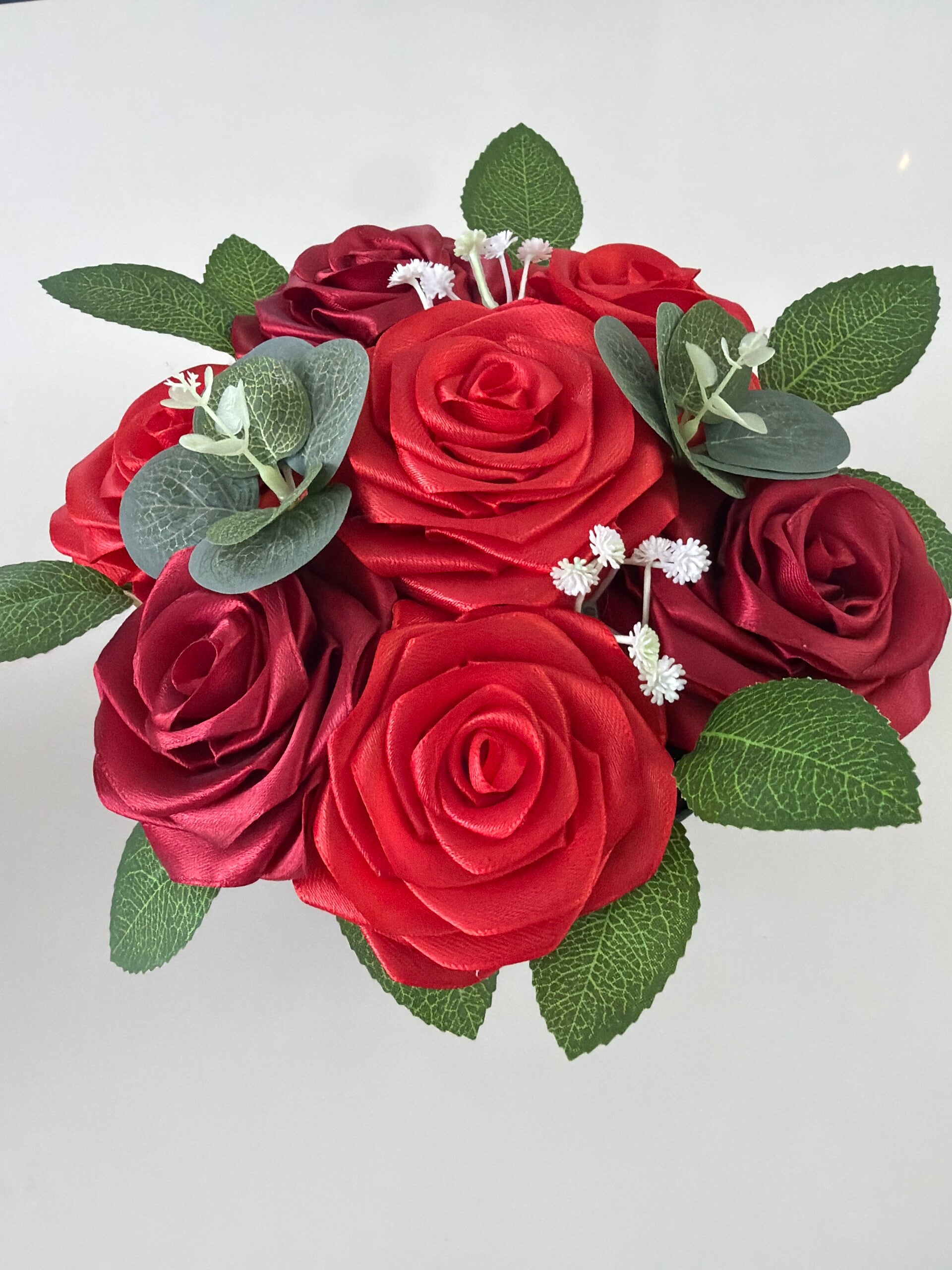 Pot de rose rouge taille S