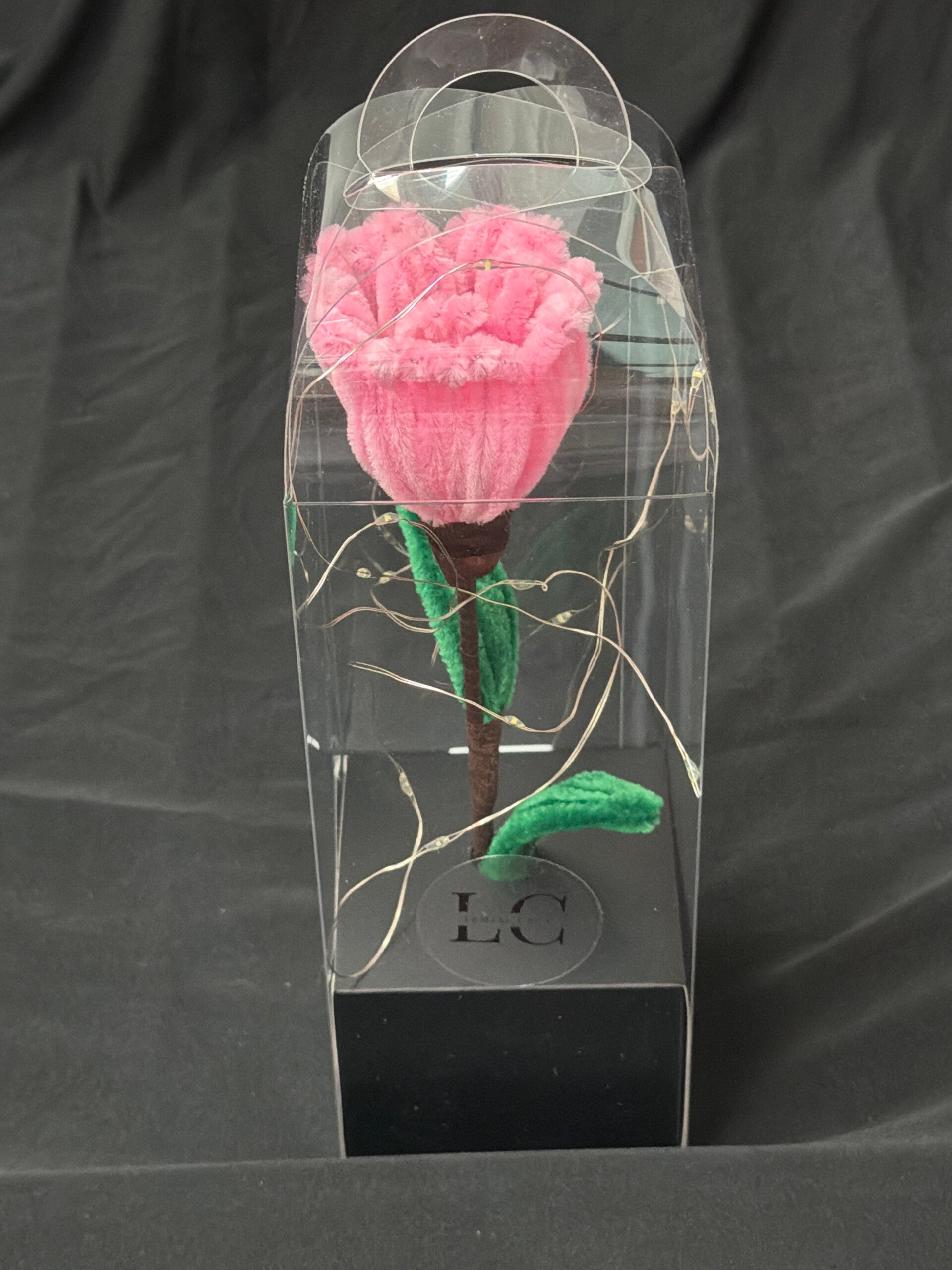 Rose éternelle lumineuse rose vif