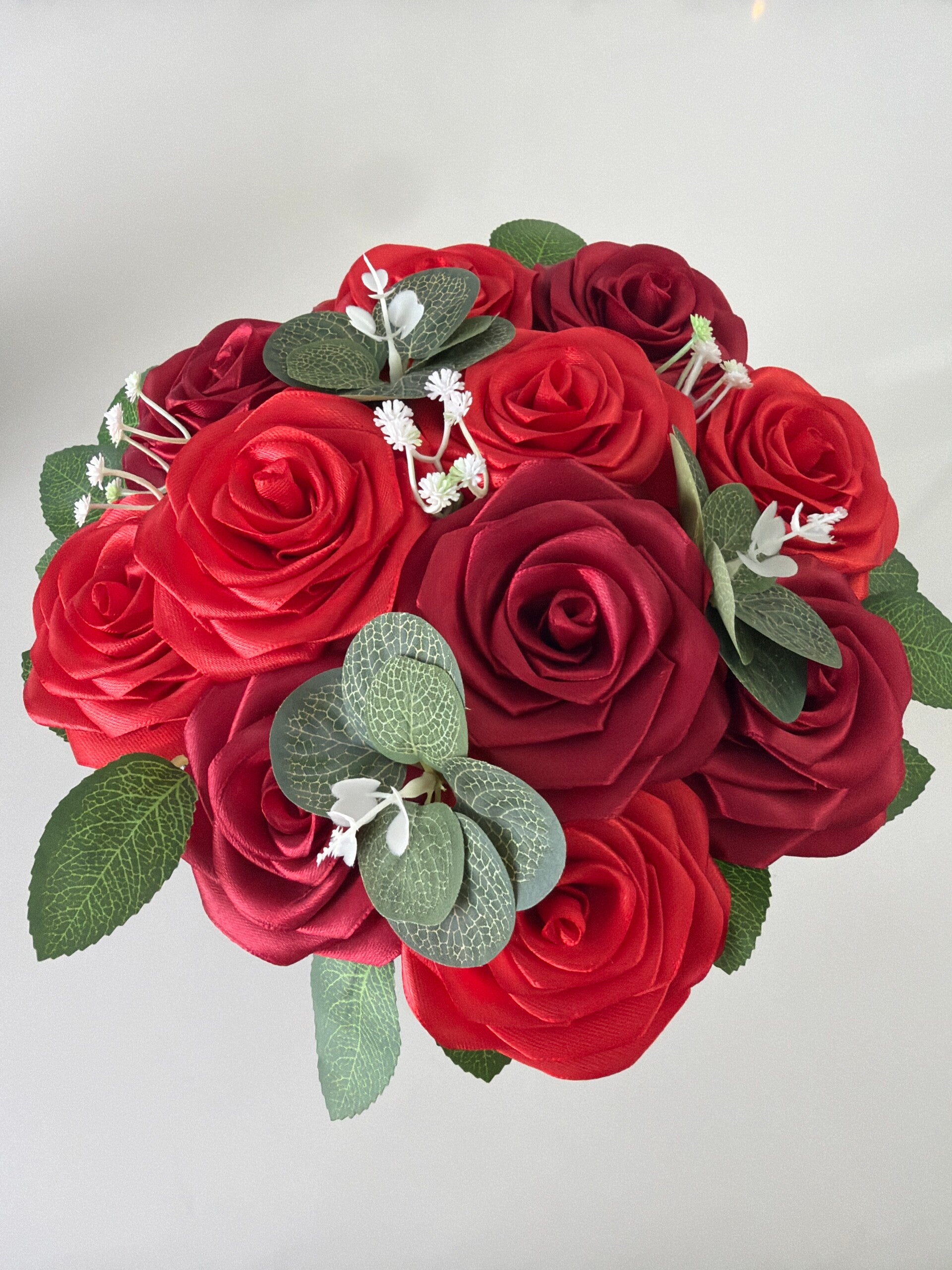 Pot de rose rouge - taille L