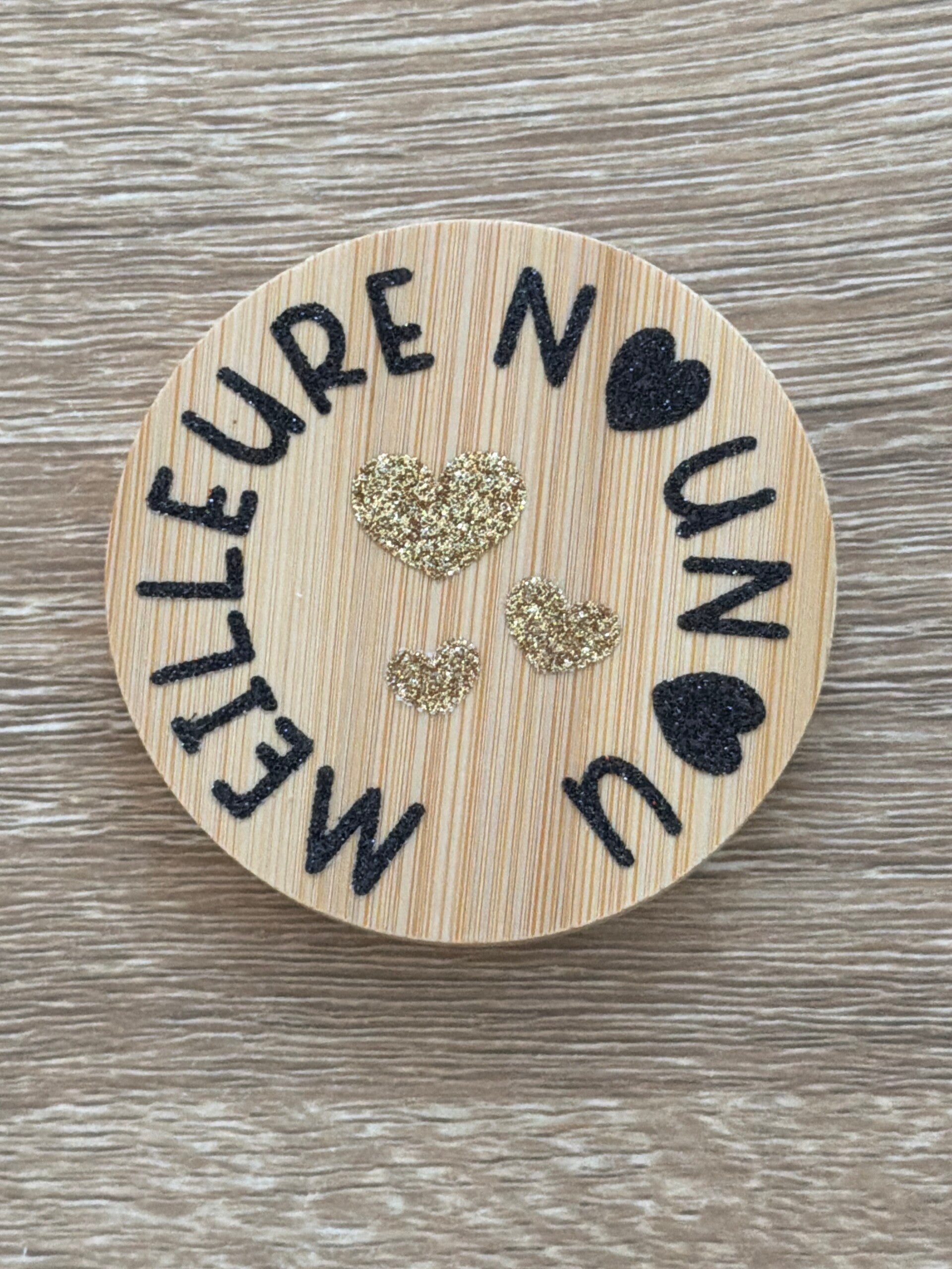 Miroir de poche « meilleure nounou »