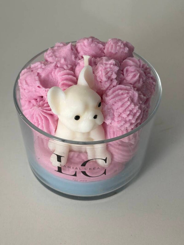 Bougie CHIEN parfum « adoucissant »