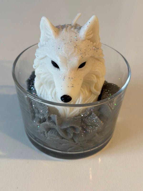 Bougie cire de soja - Loup