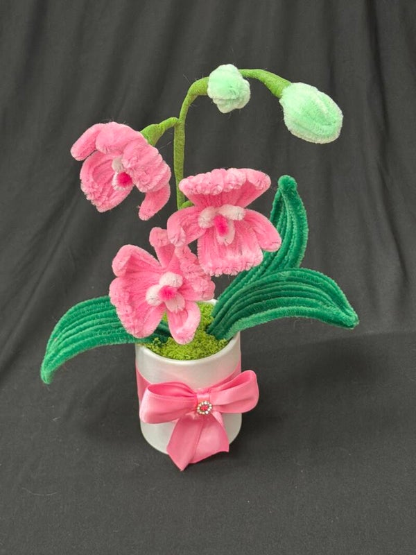 Petit orchidée individuelle rose clair