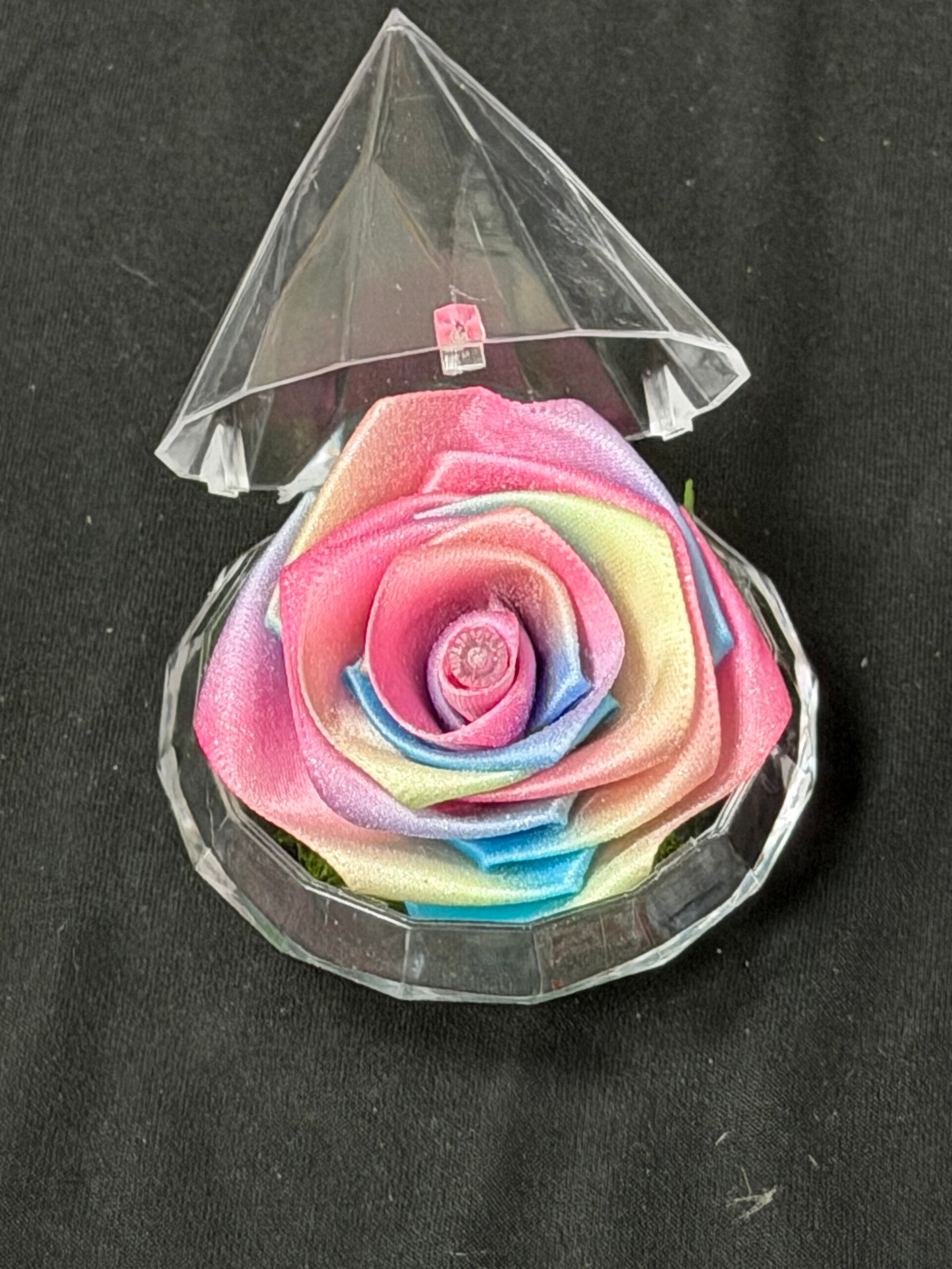 Rose en satin
