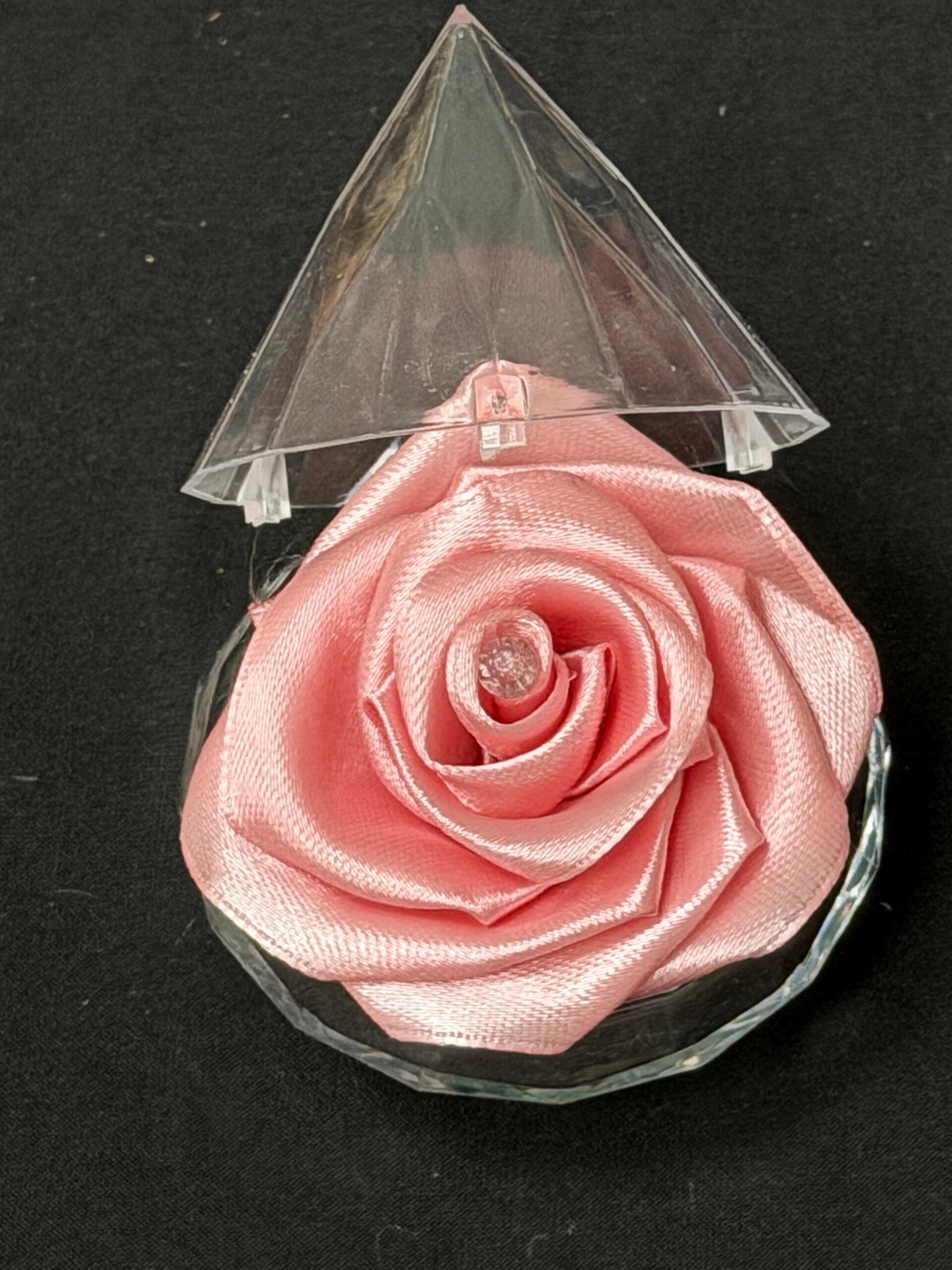 Rose en satin