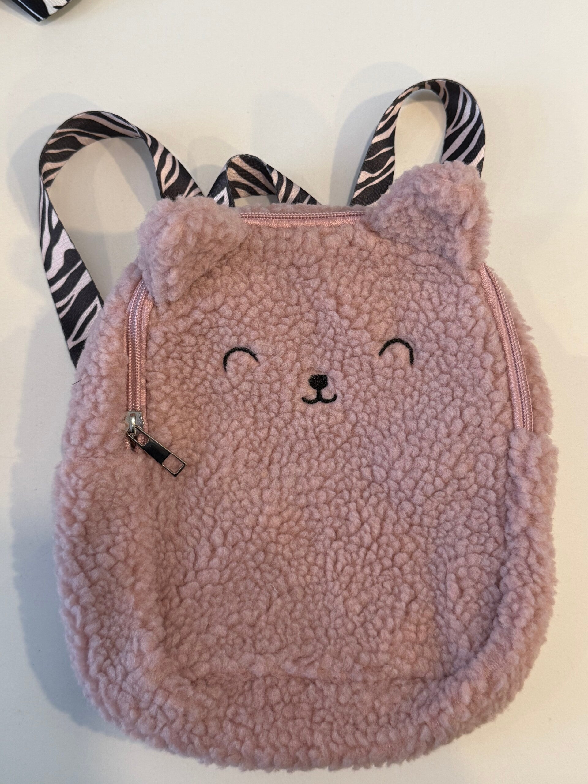 Sac maternelle prénom « ours rose »