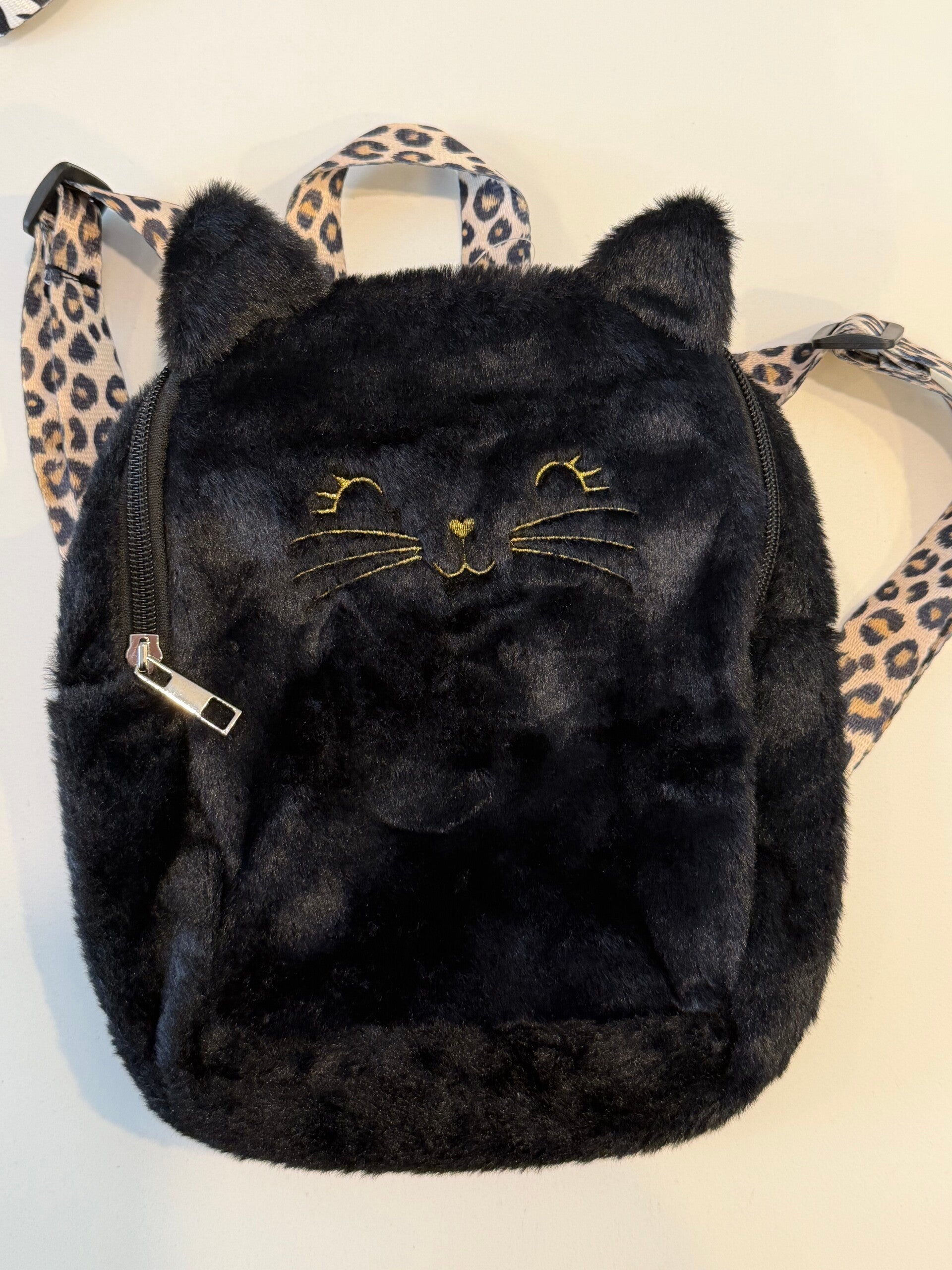 Sac maternelle prénom « chat noir »