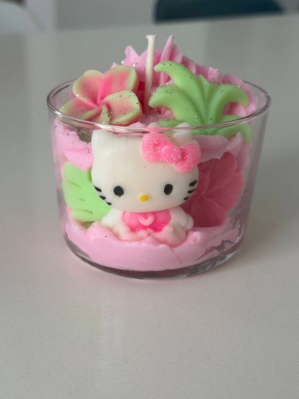 Bougie hello kitty - Yummy pink