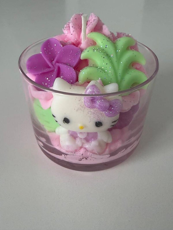Bougie hello kitty - Yummy pink