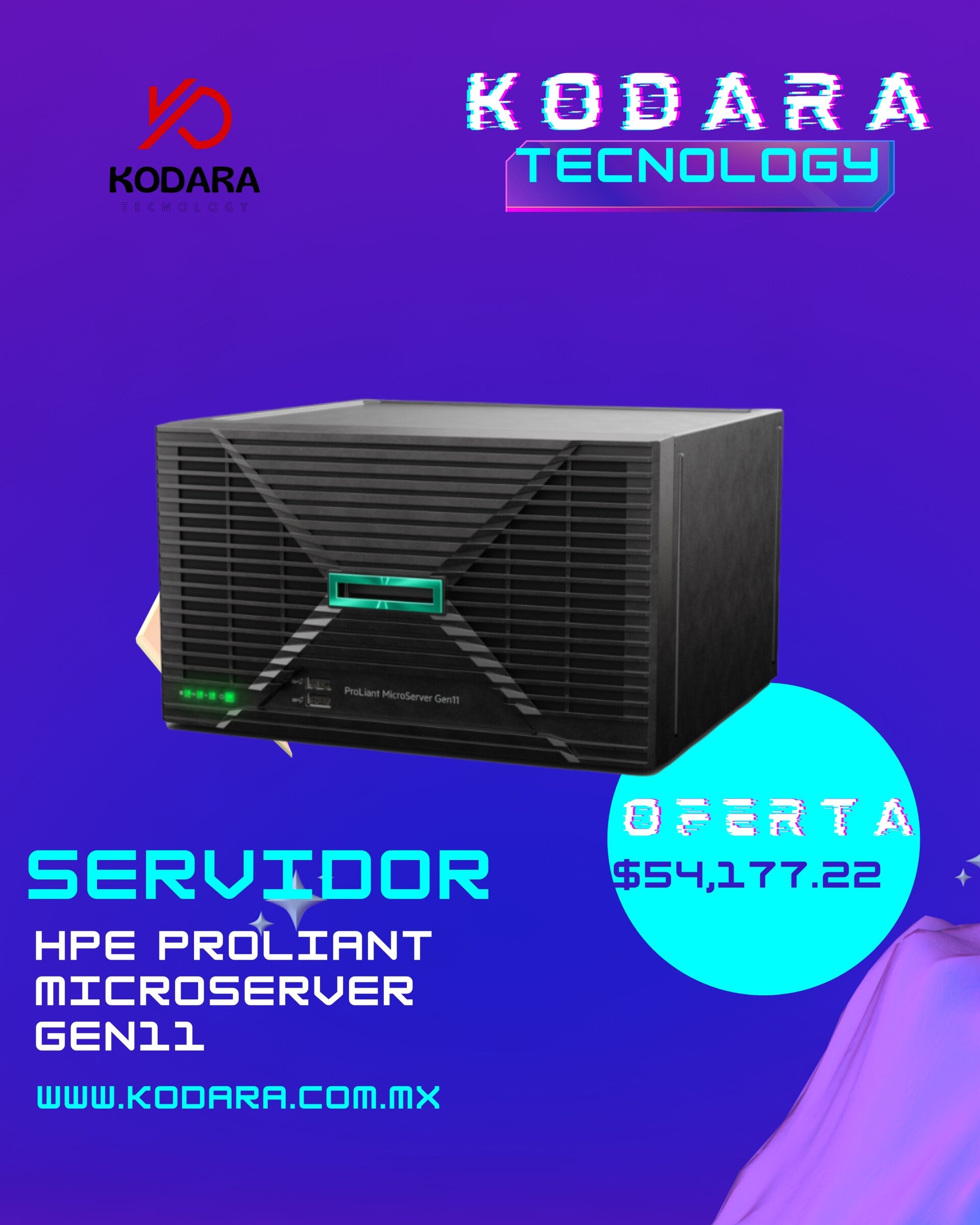 Servidor HPE ProLiant MicroServer Gen11 Intel Xeon E-2434